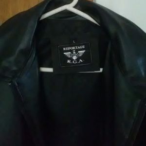 Reportage leather jacket